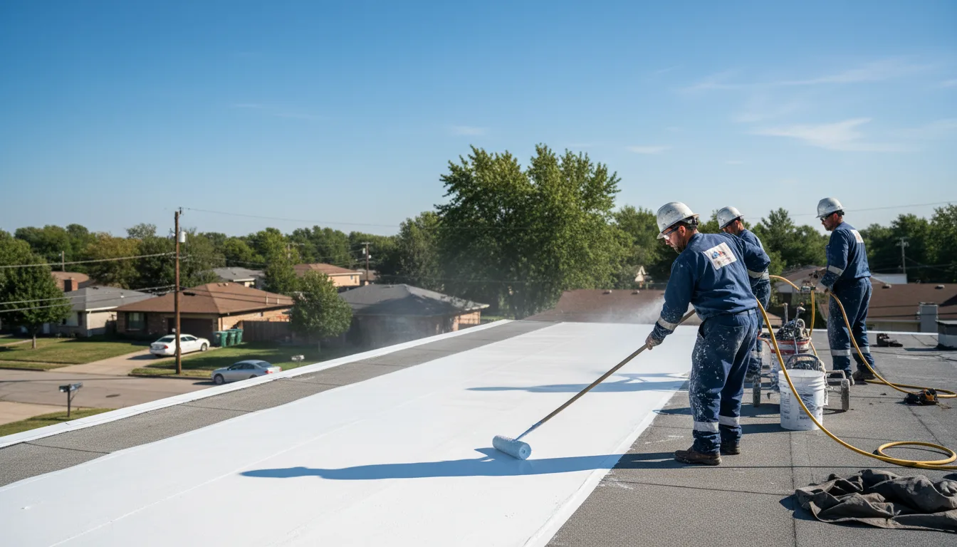 Commercial roof coating in Sandborn, IN near me